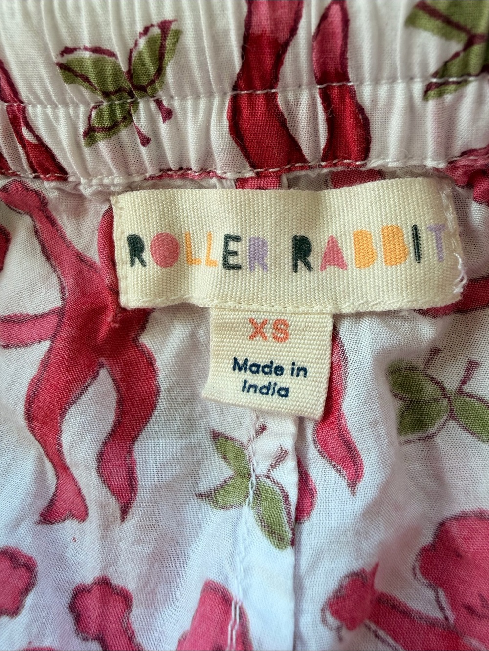 Roller Rabbit Pink Monkey Print Pajama Set - Picture 8 of 9